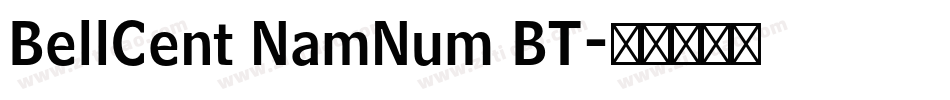 BellCent NamNum BT字体转换